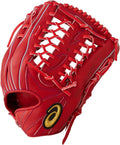 ASICS 3121A540 Gold Stage Baseball Hard Grub for Outfielders, LH (Right Throw), RH (for Left Throw), Size 12, Compatible with High School Baseball Rules, F Brown