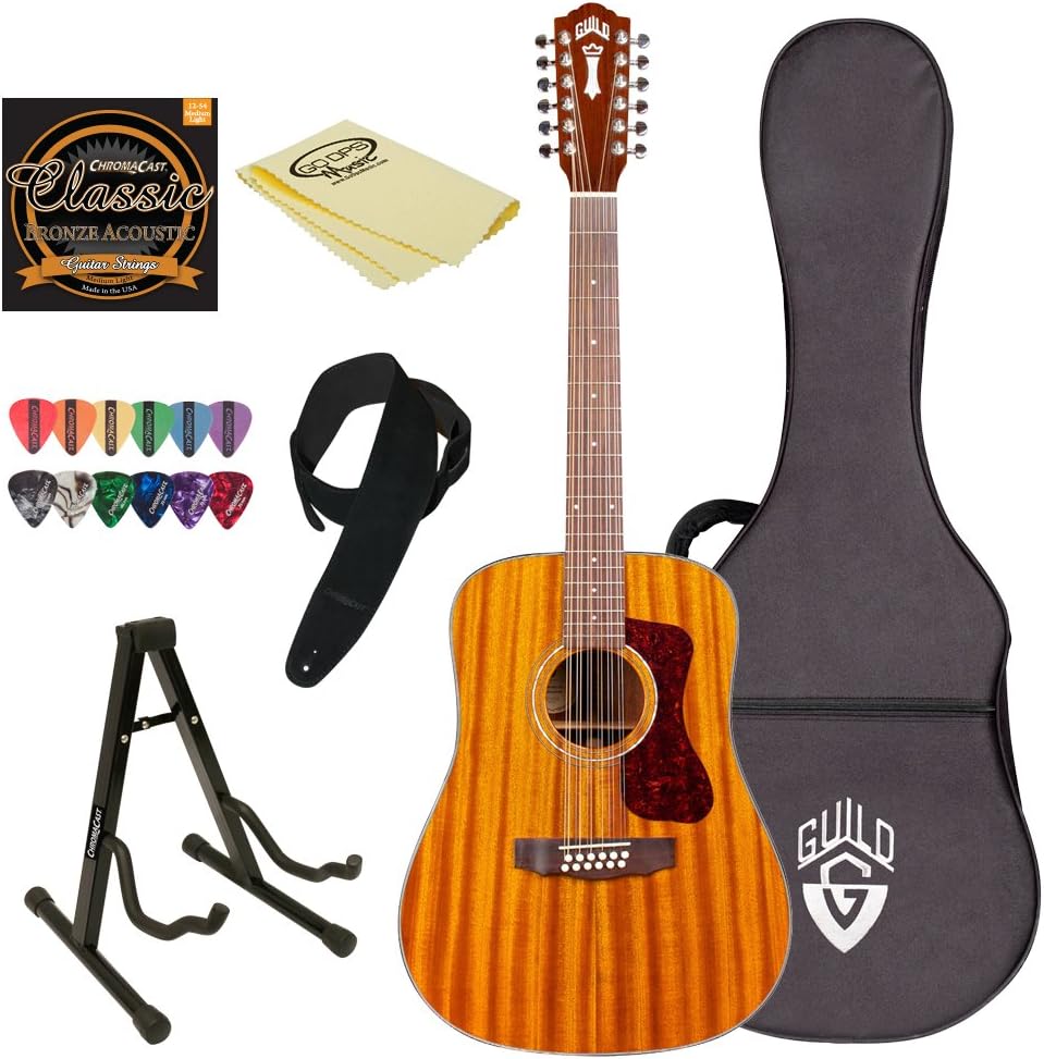 Guild D-1212E NAT-KIT-2 12-String Acoustic-Electric Guitar