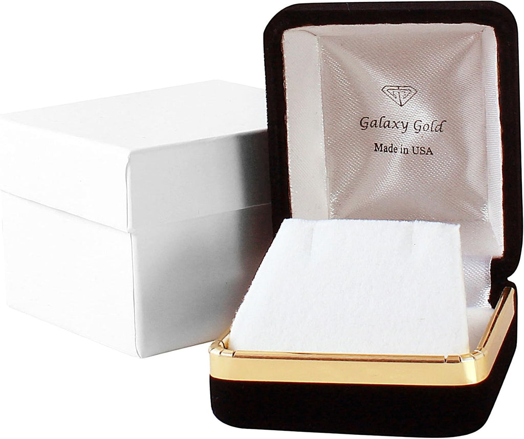 Galaxy Gold GG 4.3 Carat 14k Solid Gold Necklace with Natural Heart Shaped 10 mm Sapphire