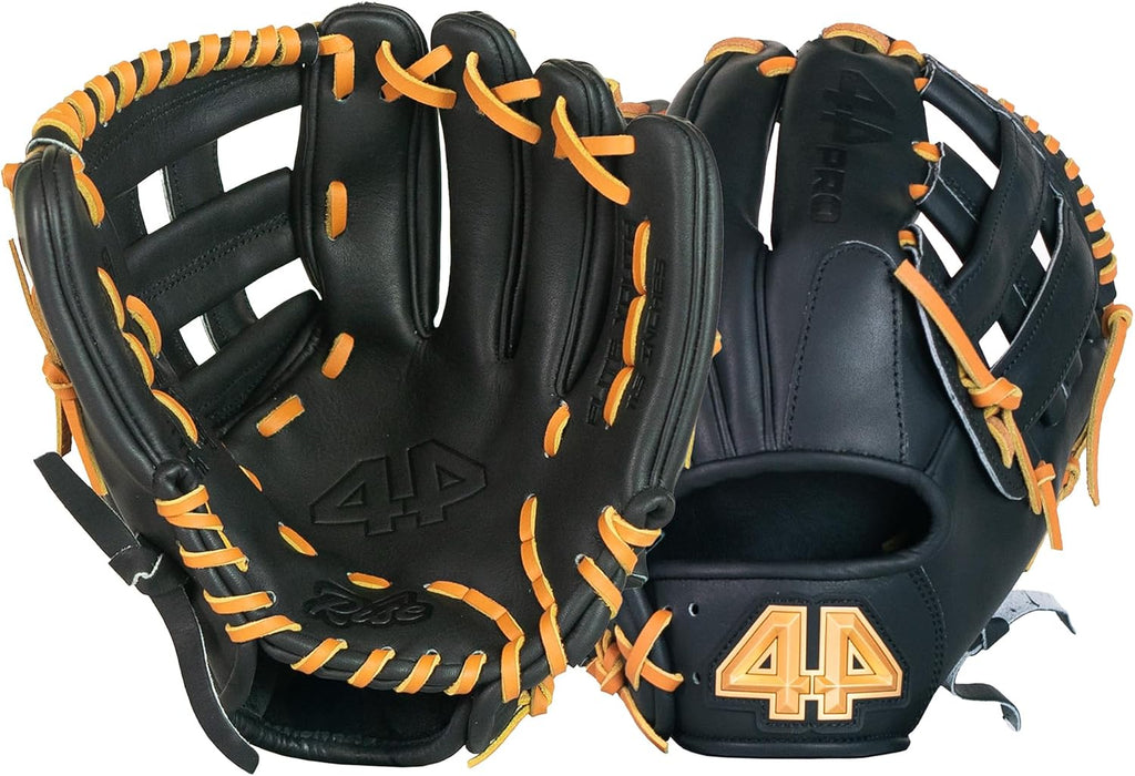 44 PRO BB Stock Rise Baseball Glove for Youth & Little Leagues, Age 8-12, Infield & Outfield, 11.5', H-Web, Easy Break-in, Narrow Fit & Lightweight Design