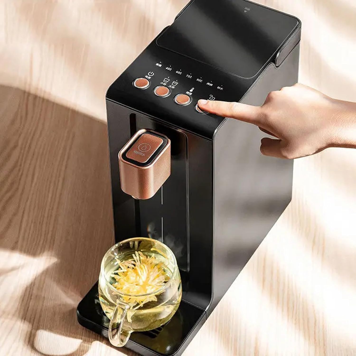Water Dispenser 2L Intelligent Instant Water Dispenser, Fixed Amount Water Fountain, 6 Gear Thermostatic Fast Heating Desktop Water Boiler Dispenser