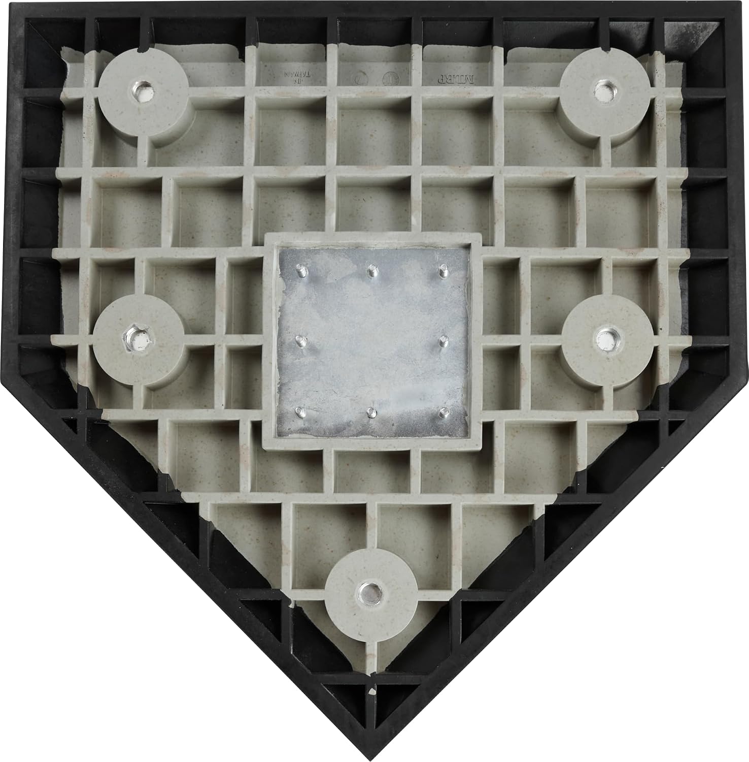 Rawlings | Hollywood PRO Style Home Plate | Baseball/Softball | Authentic MLB Collection | Spiked/Bury-All/Turf Option