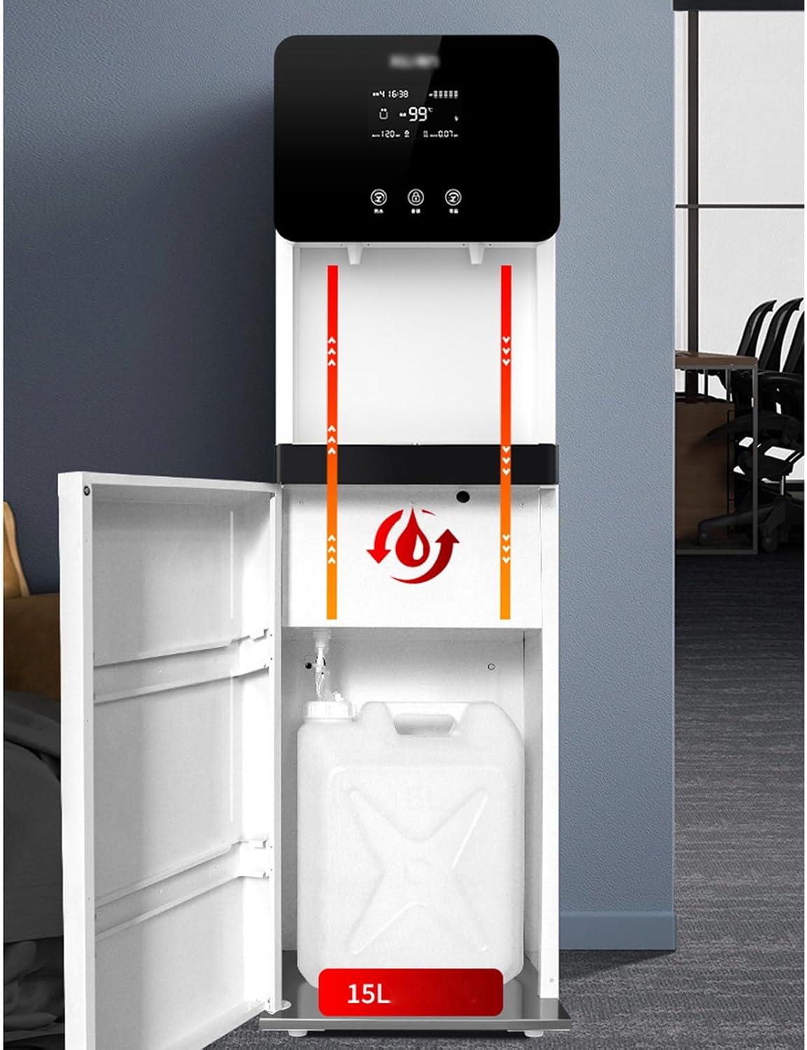Water Dispenser Commercial Vertical Water Dispenser Office Direct Water Dispenser Cold and Hot Integrated Intelligent Automatic Electric Water Purifier Water Cooler