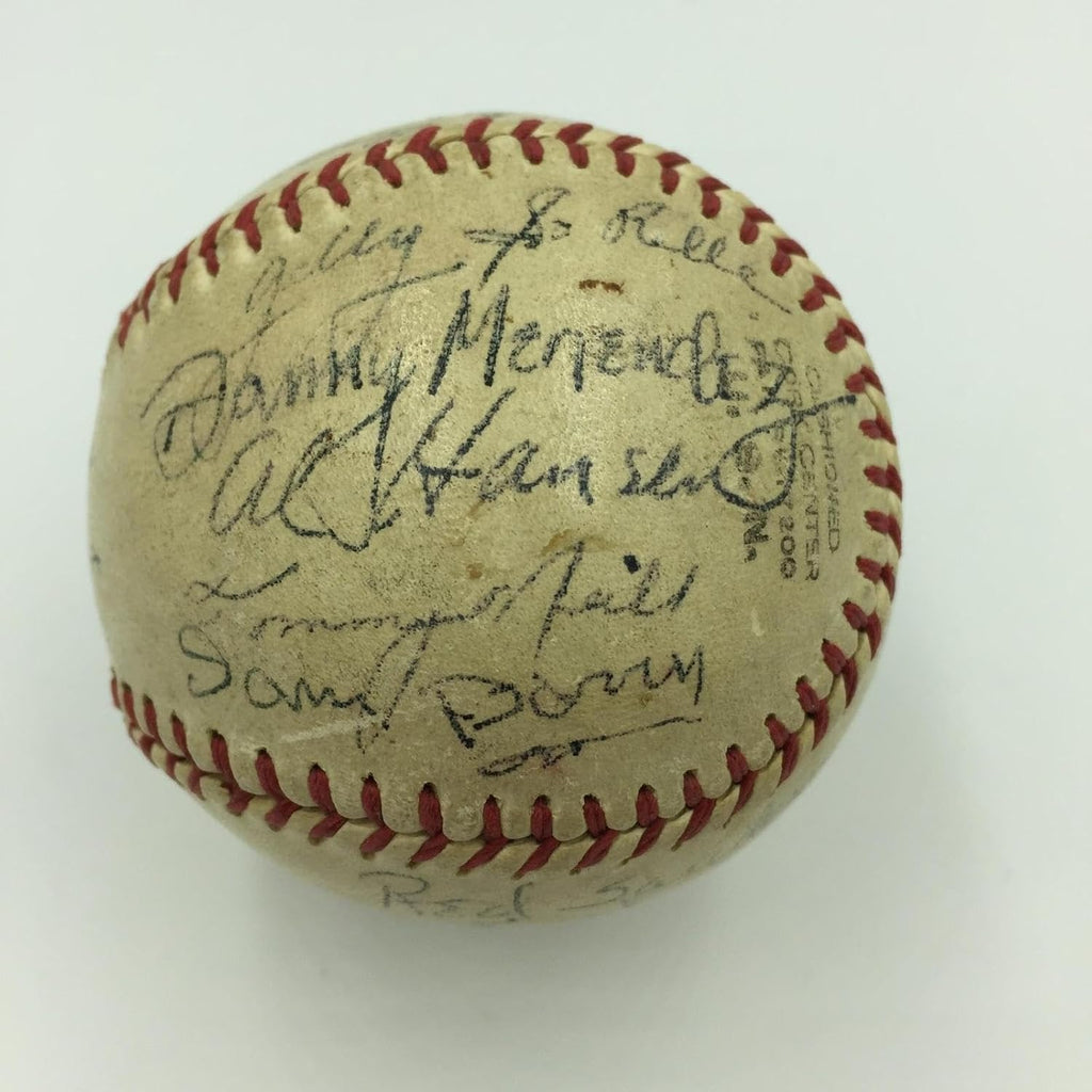 RARE Ted Williams World War 2 WW2 Team Signed Game Used Baseball PSA DNA COA - Autographed Baseballs