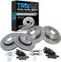 TRQ Front and Rear Brake Pad & Rotor Kit Ceramic Compatible with 2011-2016 Dodge Durango Jeep Grand Cherokee