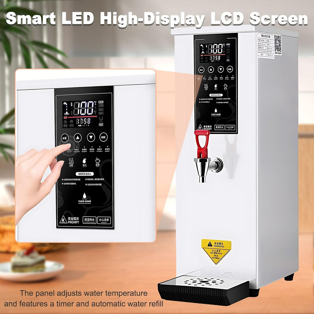 3000W Hot Water Dispenser, Electric Water Boiler with Triple-Layer Thermal Insulation, 304 Stainless Steel Liner for Home and Office