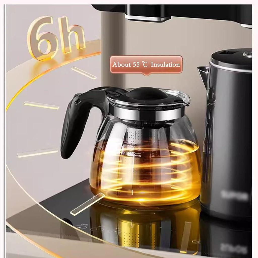 Hot and Cold Water Dispenser Tea Bar Machine Household Vertical Water Dispenser Kettle Cabinet Integrated Bottom Mounted Water Bucket Fully Automatic Intelligent
