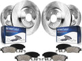Detroit Axle - 8pc Brake Kit for 2019 2020 2021 Subaru Ascent Disc Brake Rotors Ceramic Brakes Pads with Hardware Replacement : 13.12' inch Front and 13.03' inch Rear Rotors