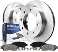 Detroit Axle - Rear Brake Kit for GMC Chevy Silverado Sierra 2500 HD 3500 HD Suburban Avalanche Yukon XL 2500 Hummer H2, Disc Brake Rotors Ceramic Brakes Pads w/Hardware Replacement