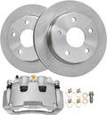 Detroit Axle - Front Brake Kit for 2005-2008 Dodge Dakota 2006-2009 Mitsubishi Raider Disc Brake Rotors Disc Brakes Caliper w/Bracket 2007 Replacement