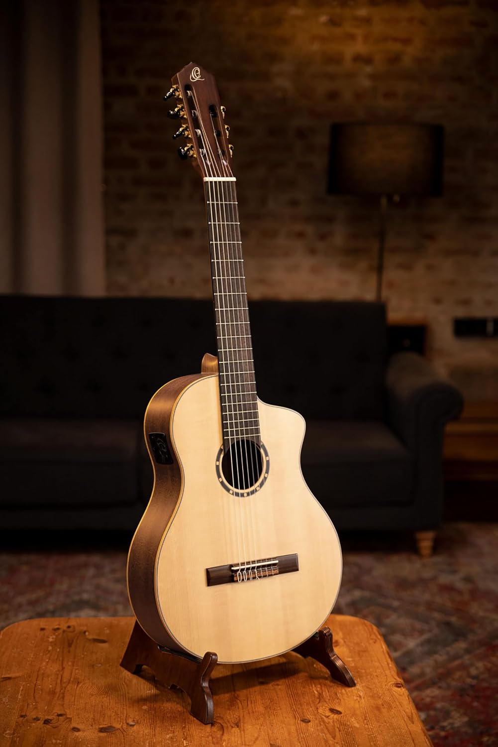 Family Series Pro 7-String Solid Top Acoustic-Electric Nylon Classical Guitar w/Bag