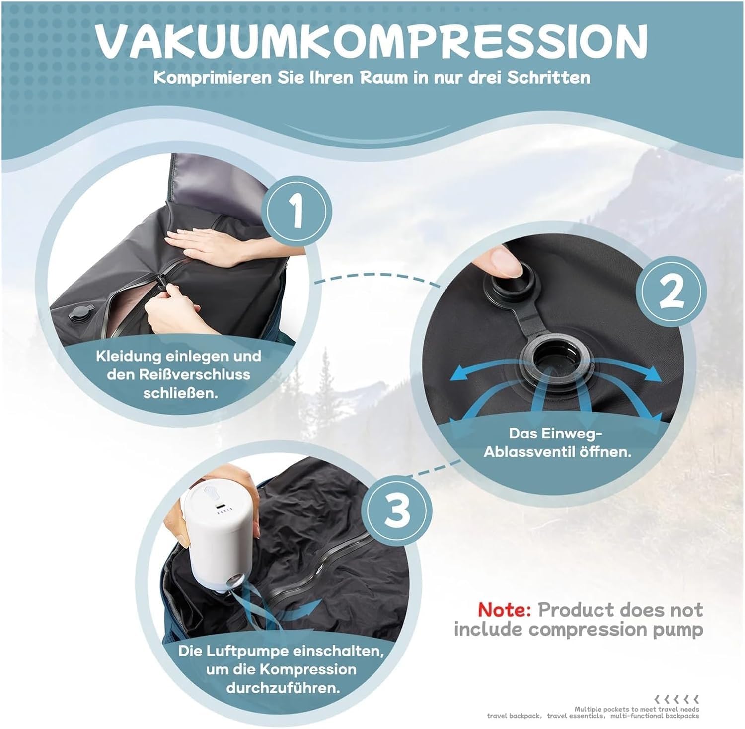 Vacuum Bags For Travel Outdoor For Men Compression