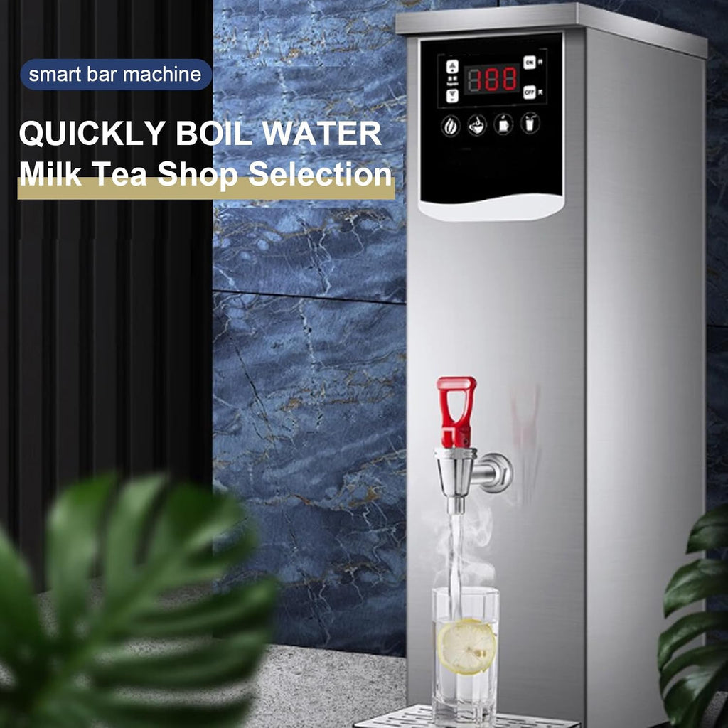 Water Boiler Eletric Commercial Hot Water Dispenser Countertop with Filter, Commercial Hot Water Dispenser Countertop, for Restaurant, Home, Office Silver