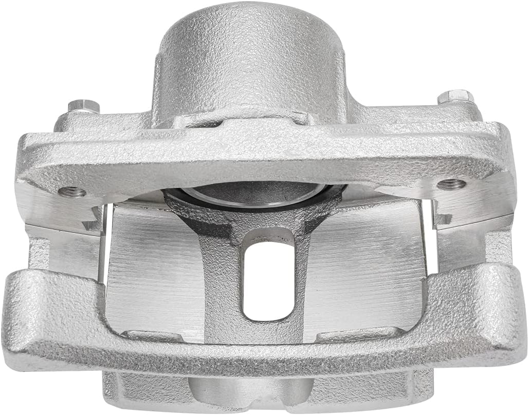 Detroit Axle - Front Drilled Brake Rotors Ceramic Brake Pads + Right Brake Caliper Replacement for Honda Odyssey Acura MDX - 5pc Set