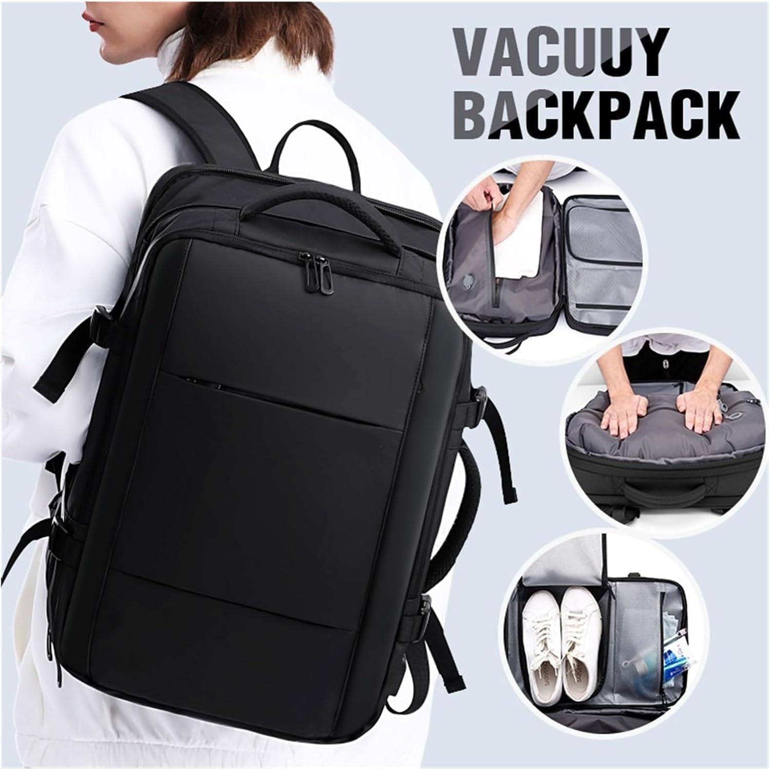Vacuum Bags For Travel Men's Backpack Multi-functional Compression Large Capacity Bag Waterproof Leisure