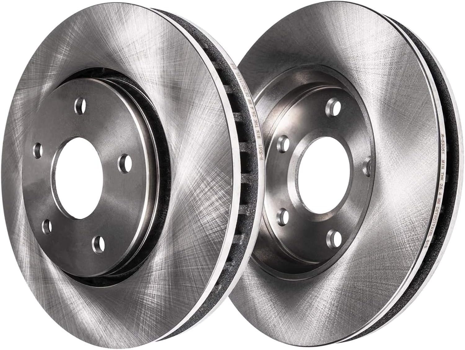 Detroit Axle - Brake Kit for 2004 2005 2006 Mitsubishi Lancer, Front Rear Disc Brake Rotors Ceramic Brakes Pads with Hardware Replacement