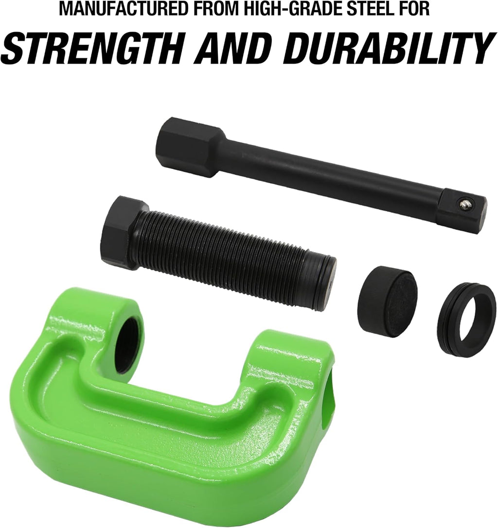 OEMTOOLS 27090 Brake Anchor Pin Press, 10-Ton Capacity for S-Cam Brake Systems, No Hub Removal Brake Tool, High-Grade Steel, Compatible with 1/2' Impact Wrench