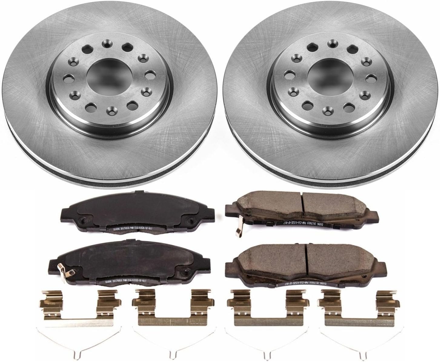 PowerStop Front Brake Kit for Buick Enclave 2018-20 |Chevrolet Blazer 2019-20 |Traverse 2018-20 |GMC Acadia 2017-20 - Z17 Ceramic Brake Pads & Disc Rotors Replacement, KOE7409