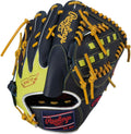 Rawlings Baseball Glove Soft Hyper TECH Color SYNC GR5FHTCA15W for Pitchers Navy/O Yellow 11.75 inch *for Right Throwing