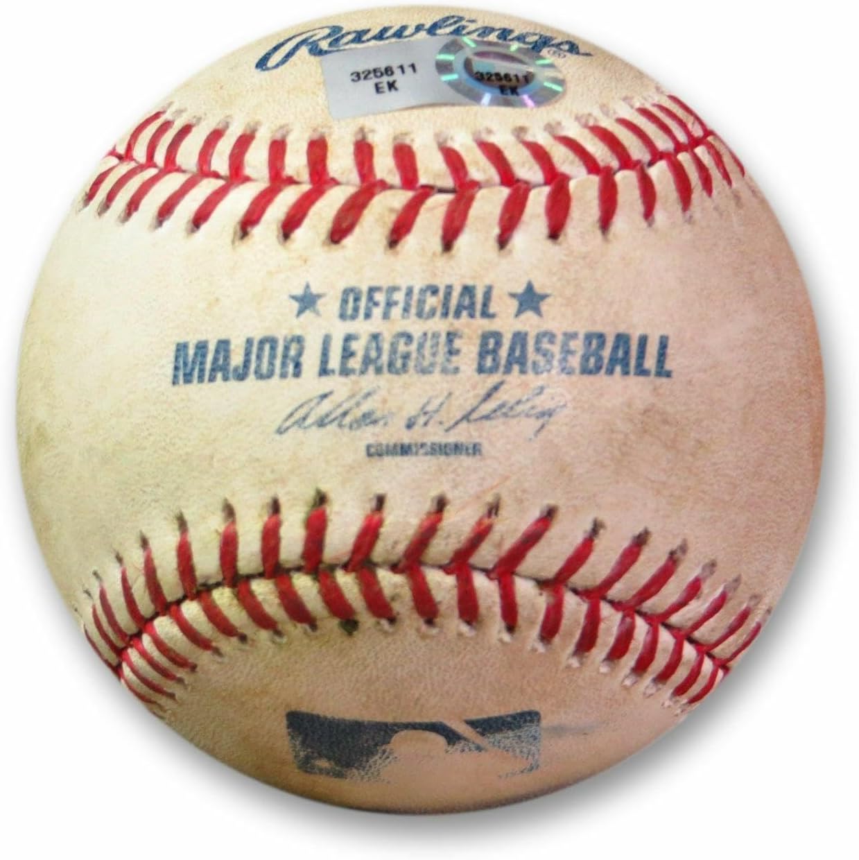 Ben Revere Game Used Baseball 6/27/13 - Single off Greinke Philliies EK325611 - MLB Autographed Game Used Bases