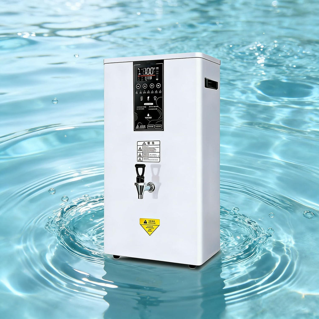 Instant Heating Hot Water Dispenser Automatic Wall-Mounted Boiler with Intelligent Control Panel,Filter and Faucet,Energy Efficient for Home,Office White-60L