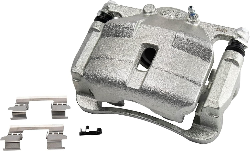 TRQ Front Ceramic Brake Pad and Rotor Set Includes Calipers Compatible with 2008-2013 Nissan Rogue 2014-2015 Nissan Rogue Select