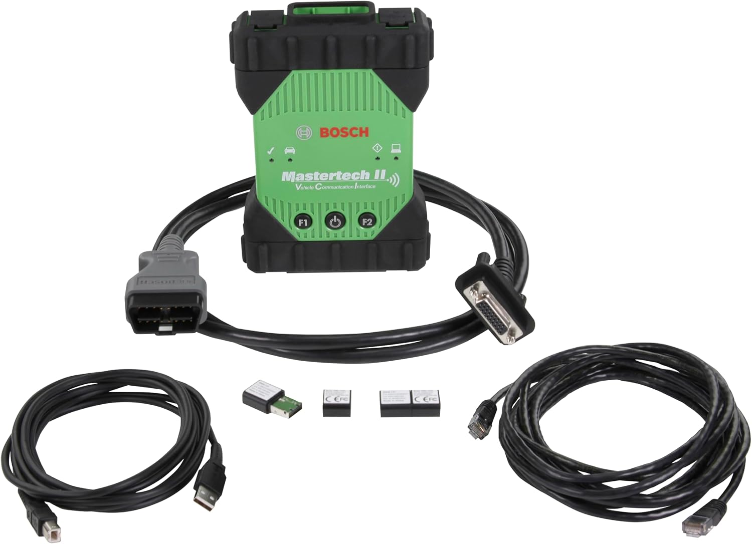 Bosch MTECH2 Mastertech II J2534 VCI with Wired/Wireless Capability for OEM Reprogramming and Diagnostics on GM, Ford, FCA, Nissan/Infiniti, Honda/Acura, and Toyota/Lexus Vehicles