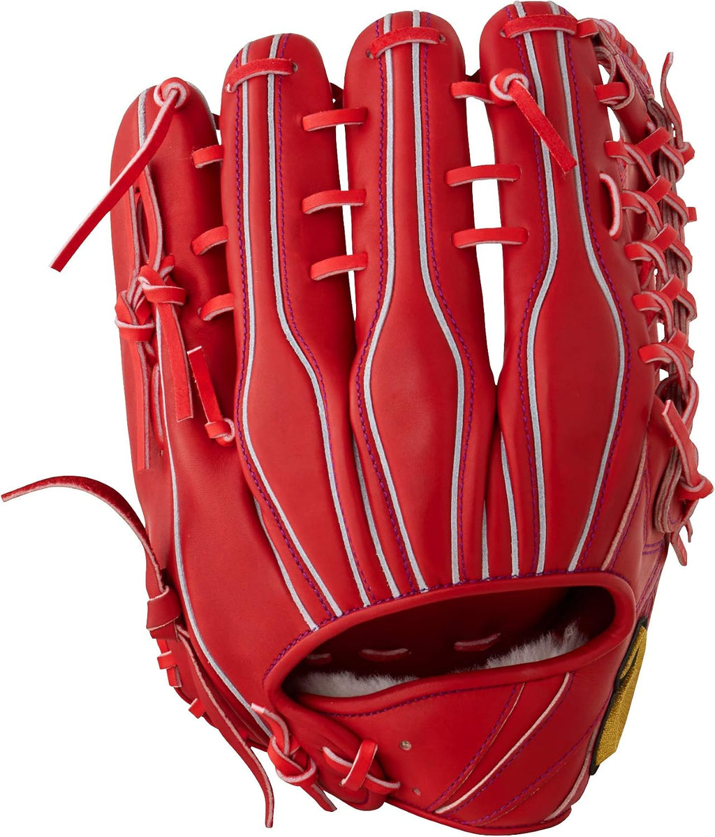 ASICS 3121A540 Gold Stage Baseball Hard Grub for Outfielders, LH (Right Throw), RH (for Left Throw), Size 12, Compatible with High School Baseball Rules, F Brown