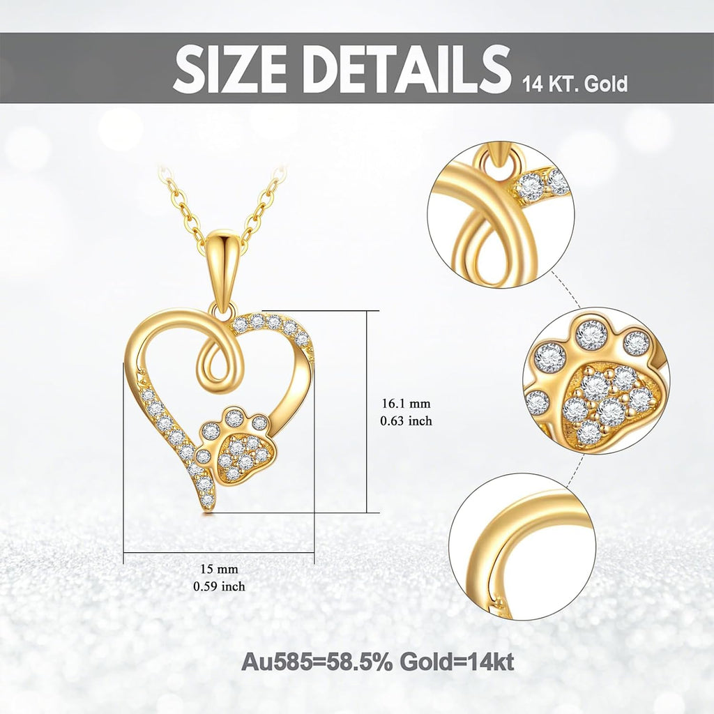 KECHO Christmas Gifts 14k Solid Gold Animals Necklace for Women Giraffe Bee Elephant Ladybug Koala Axolotl Horse Unicorn Cat Necklaces Pendant Jewelry Mothers Day Birthday for Mom Wife Friends