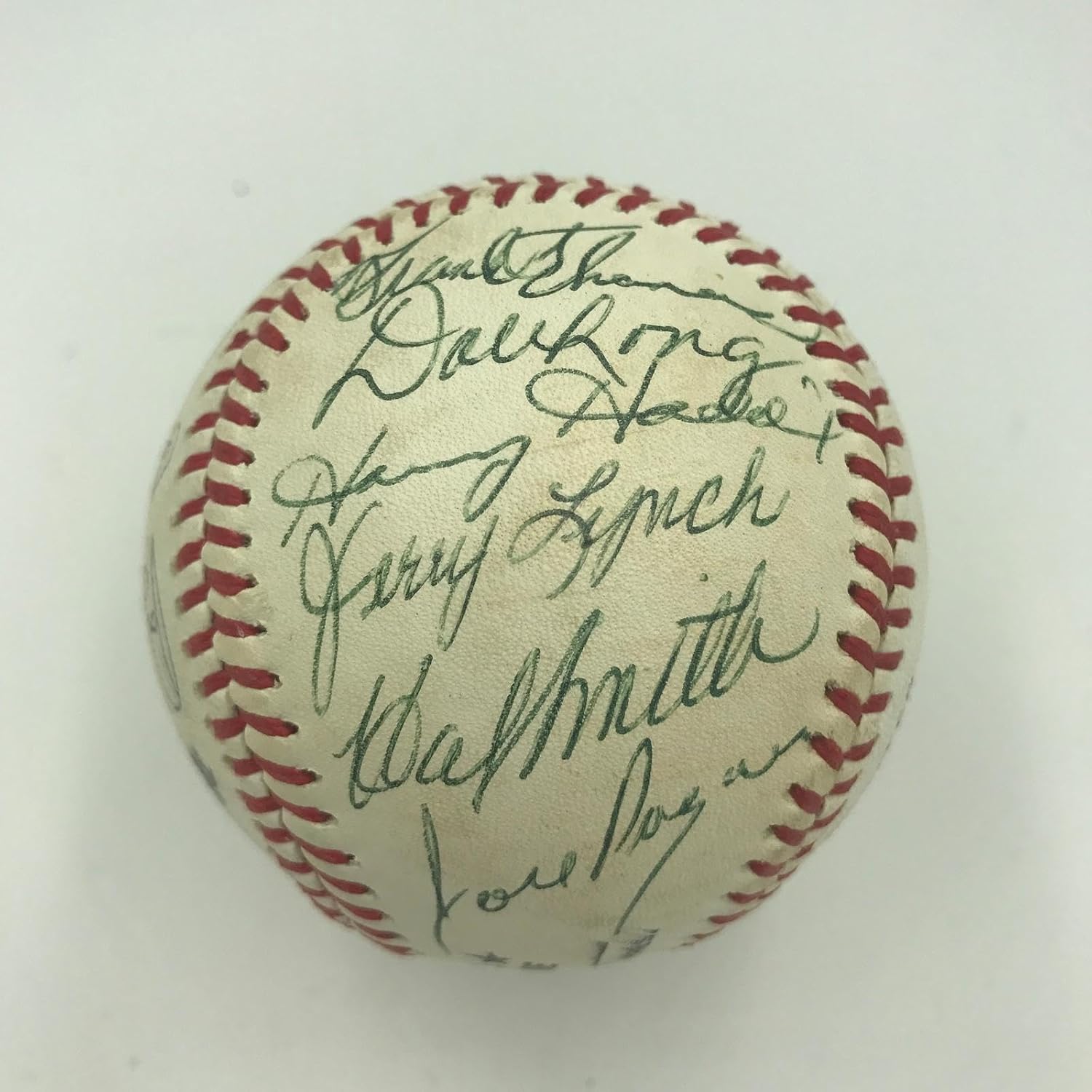 1887-1987 Pittsburgh Pirates Centennial Game Used Signed Baseball 17 Signatures - MLB Game Used Baseballs