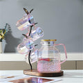 Symphony Pink Cold Kettle Household High Borosilicate Glass High Temperature Hot and Cold Kettle Water Cup Set