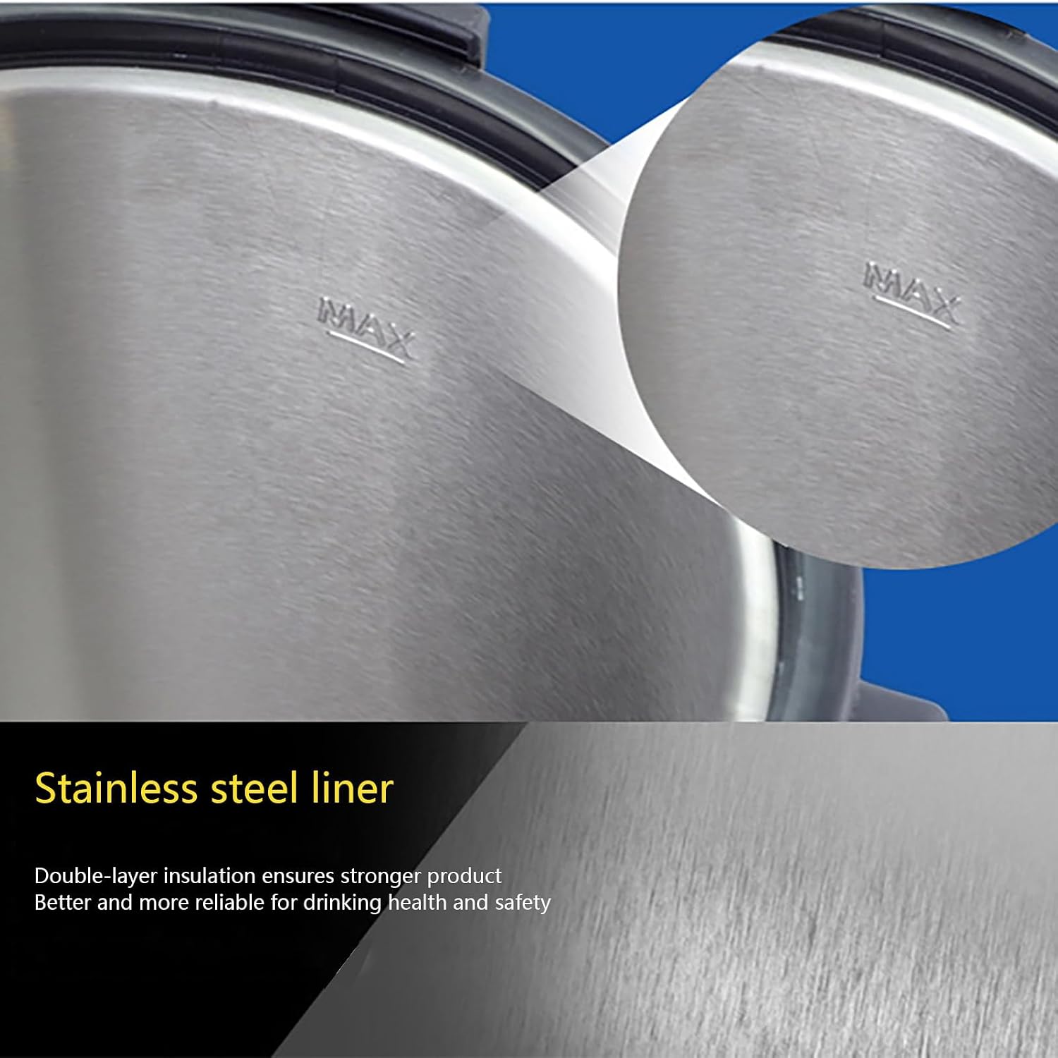 Stainless Steel Large Capacity Commercial Office Kitchen Hot Water Dispenser Boiler Instant Boiling Machine Heater Electric Kettle Temperature Control for Coffee Tea with Faucet Tap,30L