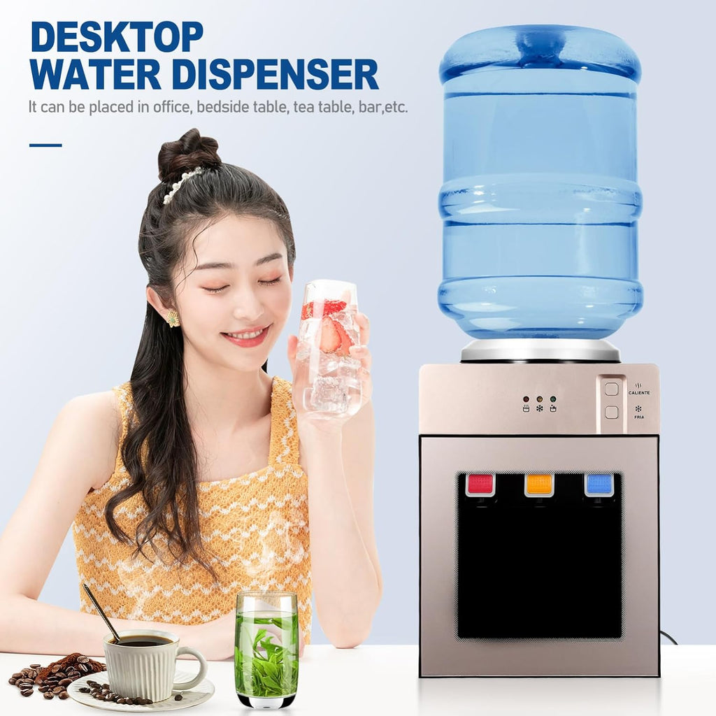 Angoily Multifunctional Countertop Water Dispenser Us Sleek Design for Home Use Hot Options Easy One-handed Removable Tray for Convenient Cleaning
