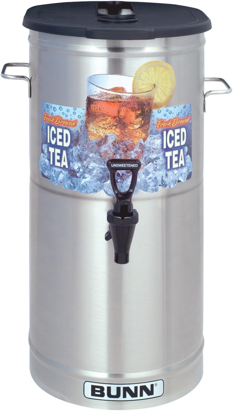 BUNN TDO-4 Commercial Iced Tea Dispenser w/Brew-Thru Lid, Oval
