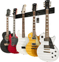 String Swing Guitar Wall Rack, Multiple Guitar Wall Mount, Guitar Organizer for Acoustic & Electric Guitars, 5 Padded Arm Hangers & Black Slatwall Rail, Wall Mount Guitar Rack - Made in USA
