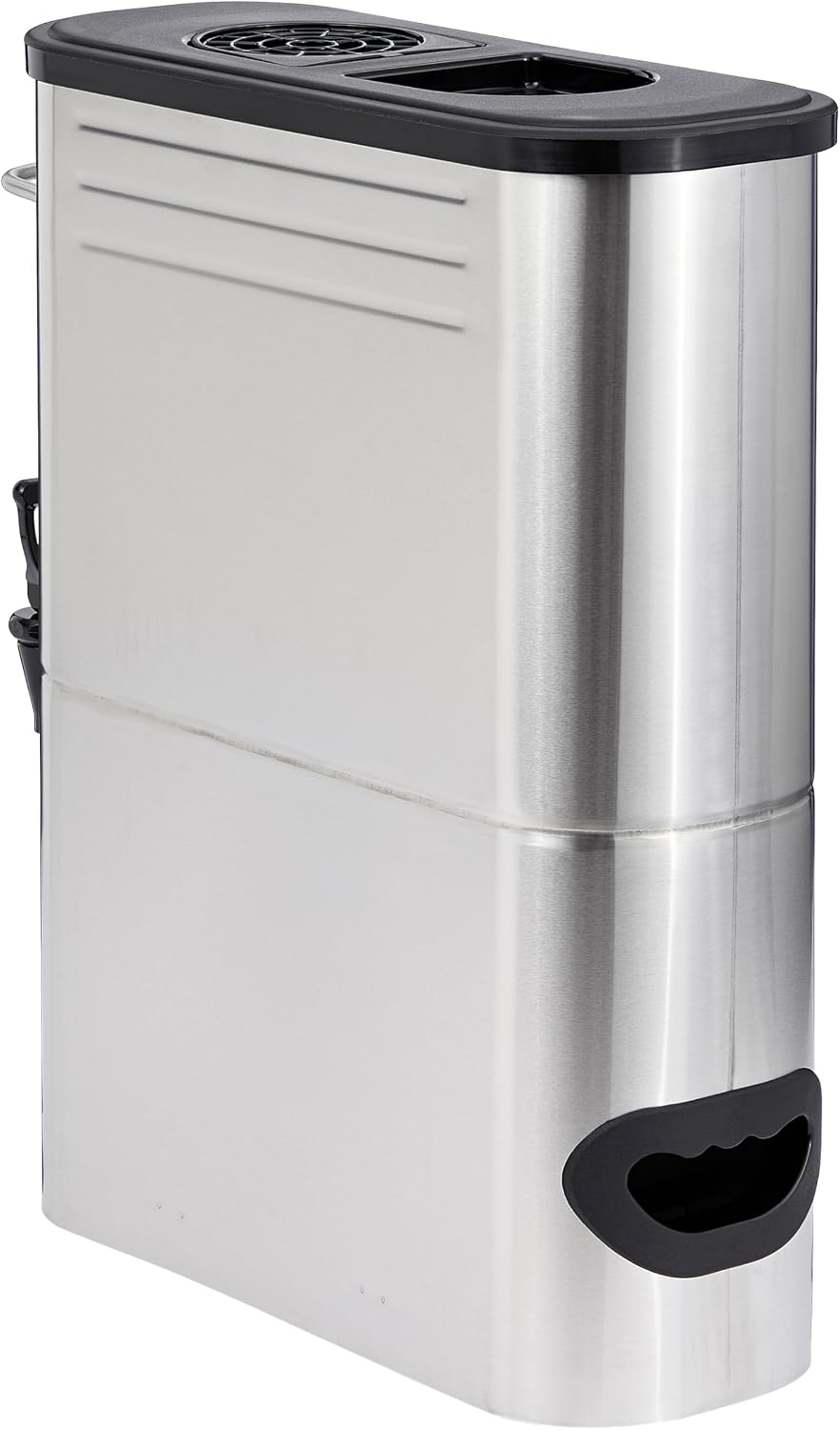 Hubert 5 Gallon Stainless Steel Beverage Dispenser, Slim Profile, Commercial Ice Tea and Lemonade Dispenser for Caterers, Cafes, Bakeries, Offices, Hotels
