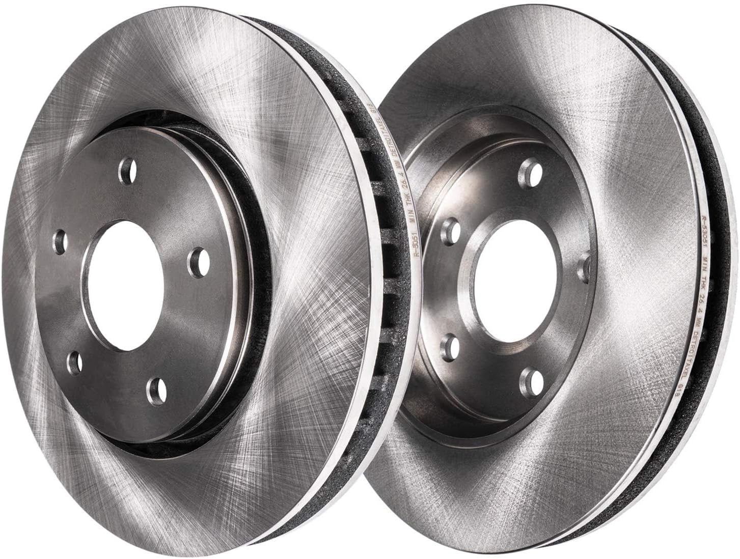 Detroit Axle - FWD Brake Kit for 2016 2017 2018 Mazda CX-3 11.02' inch Front and 11.06' inch Rear Disc Brake Rotors Ceramic Brakes Pads with Hardware Replacement