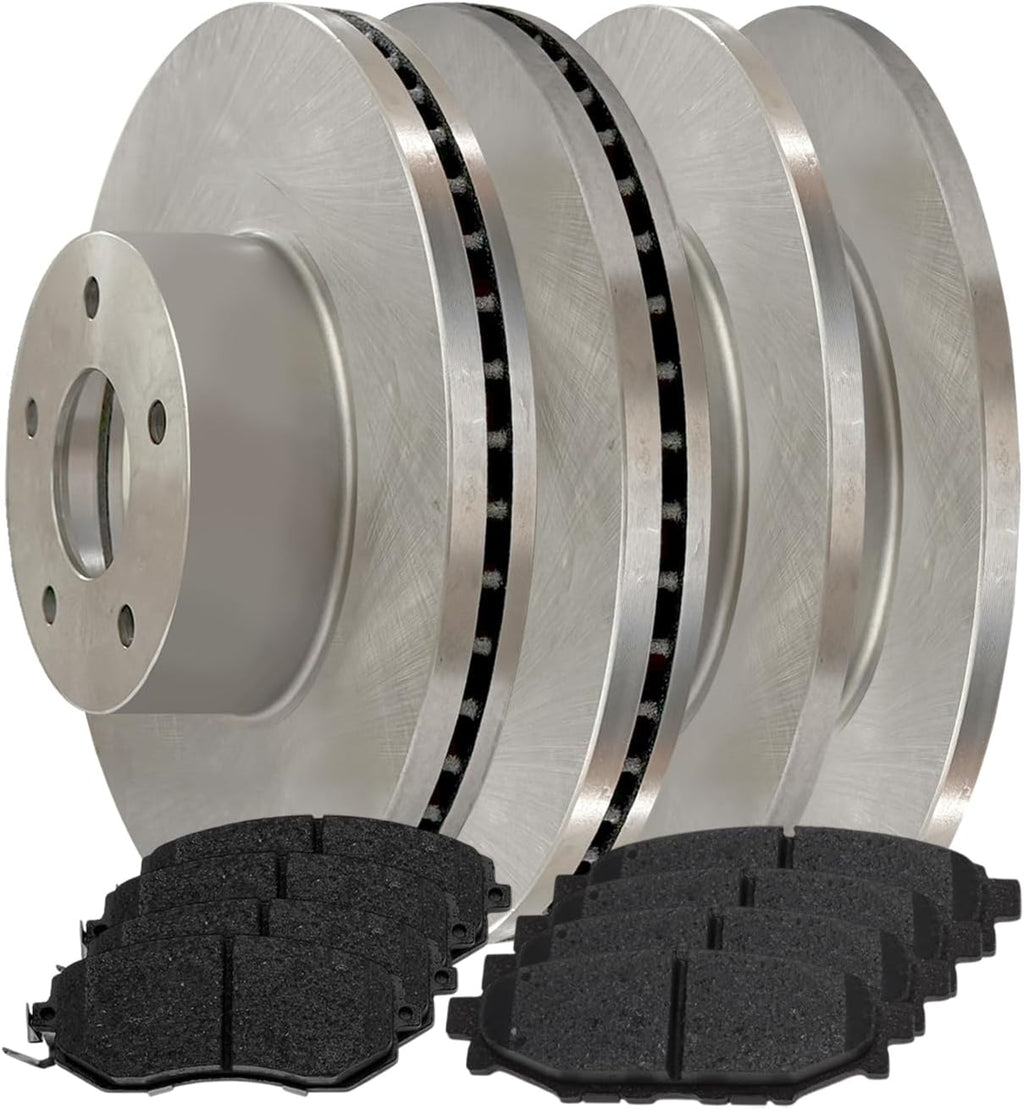AutoShack Front & Rear Brake Rotors & Premium Pads for Subaru, Impreza 2012-2016, AWD H4 2.0L