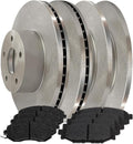 AutoShack Front & Rear Brake Rotors & Premium Pads for Subaru, Impreza 2012-2016, AWD H4 2.0L