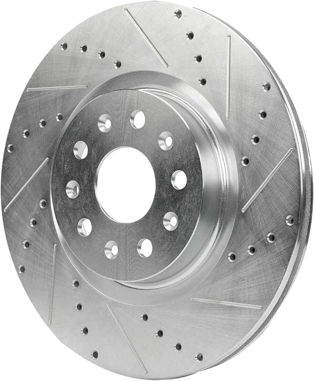 Detroit Axle - Disc Brake Rotors for 2014-2019 Cadillac CTS, Drilled and Slotted Replacement : 13.58' inch Front and 12.40' inch Rear Rotor