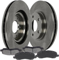 SCITOO - Brake Kits For Chrysler For 200,For Sebring,For Avenger,For Caliber,For Compass,For Patriot,For Lancer,For Outlander,Front Disc Brake Rotors and Ceramic Brakes Pads: 53038;D866