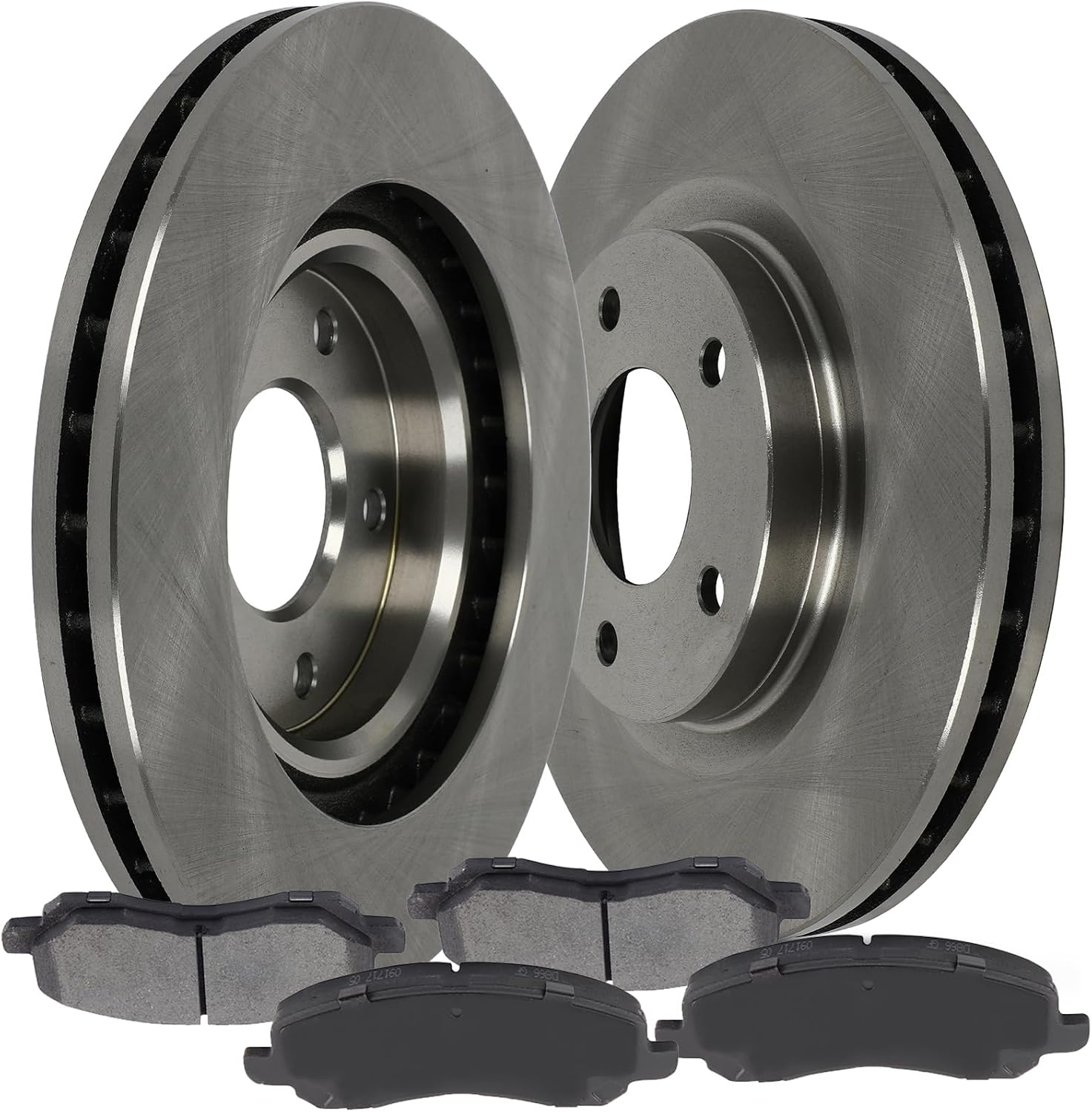 SCITOO - Brake Kits For Chrysler For 200,For Sebring,For Avenger,For Caliber,For Compass,For Patriot,For Lancer,For Outlander,Front Disc Brake Rotors and Ceramic Brakes Pads: 53038;D866