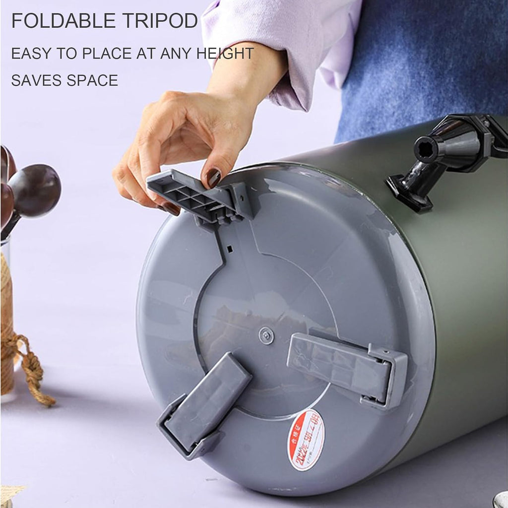 Catering Urn Hot Water Dispenser with Faucet, Stainless Steel Insulated Beverage Dispenser Commercial Milk Tea Barrel,Cold & Hot Drinks Dispenser Container Beer Server for Coffee Restaurant Drink Sh