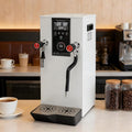 Coffee Foam Machine Steamer 2500W 12L Step-Heating Electric Hot Water Dispenser Countertop with Removable Drip Tray, for Rapid Serving in Restaurant, Boba Tea Shop White-110V