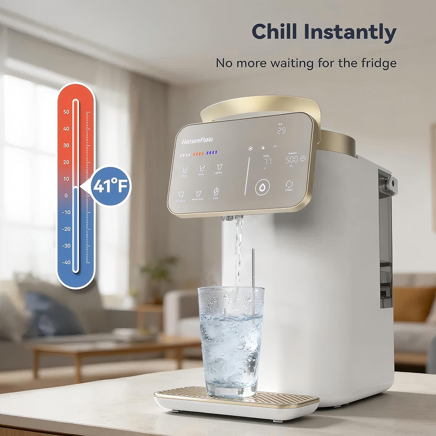 Y60EC Cold Reverse Osmosis Water Mineralization System — Featuring Natural Mineral Activation, 10-Stage RO Filtration, Ultra Dual UV, Alkaline Water,4:1 Pure-to-Drain Ratio