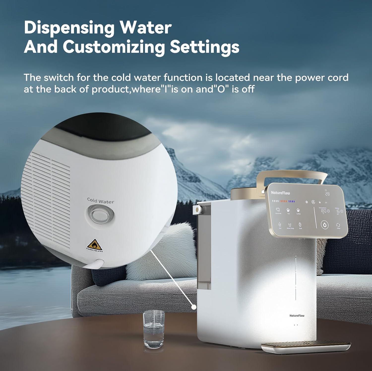 Y60EC Cold Reverse Osmosis Water Mineralization System — Featuring Natural Mineral Activation, 10-Stage RO Filtration, Ultra Dual UV, Alkaline Water,4:1 Pure-to-Drain Ratio