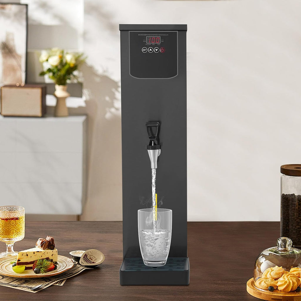 Commercial Water Boiler Hot Water Dispenser Countertop Electric Hot Water Kettle Adjustable Water Warmer Fast Heating for Tea Coffee Shop Restaurant Office, 30L