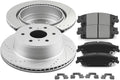 SCITOO Brake Kits For Escalade,For Escalade ESV,For Silverado 1500,For Tahoe,For Sierra 1500,For Yukon,For Yukon XL Rear Drilled Slotted Brake Rotors and Ceramic Brake Pads Replacement: 55133;D1707