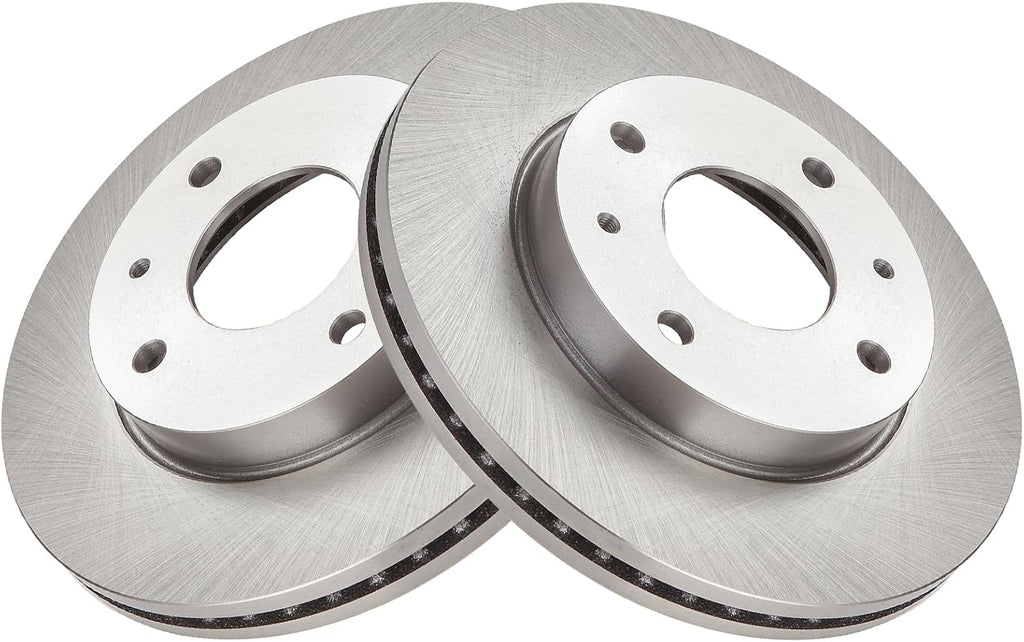 TRQ Front and Rear Ceramic Brake Pad and Rotor Set Compatible with 2002-2005 Hyundai Elantra