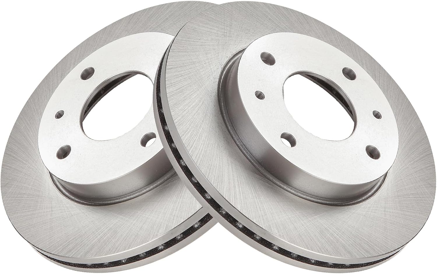 TRQ Front and Rear Ceramic Brake Pad and Rotor Set Compatible with 2002-2005 Hyundai Elantra